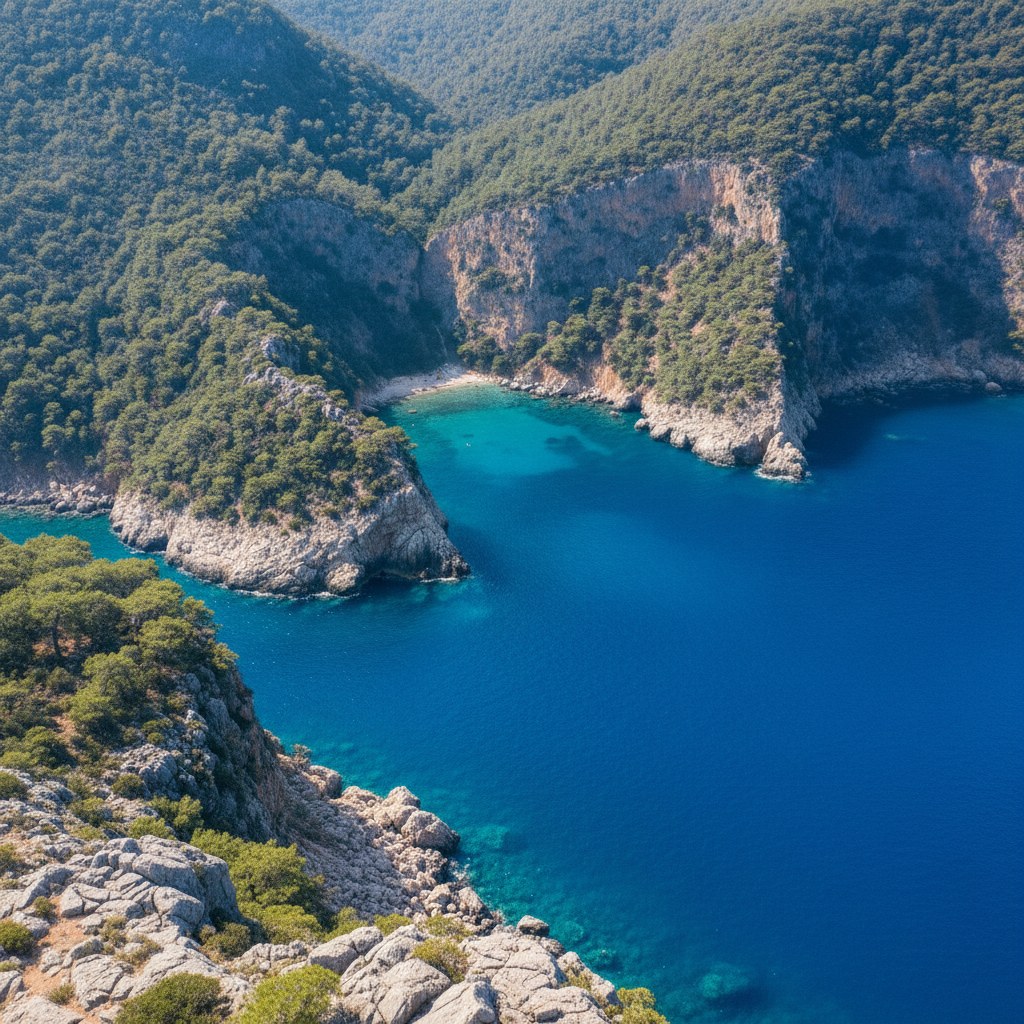 Kaş'ta berrak suda serbest dalış